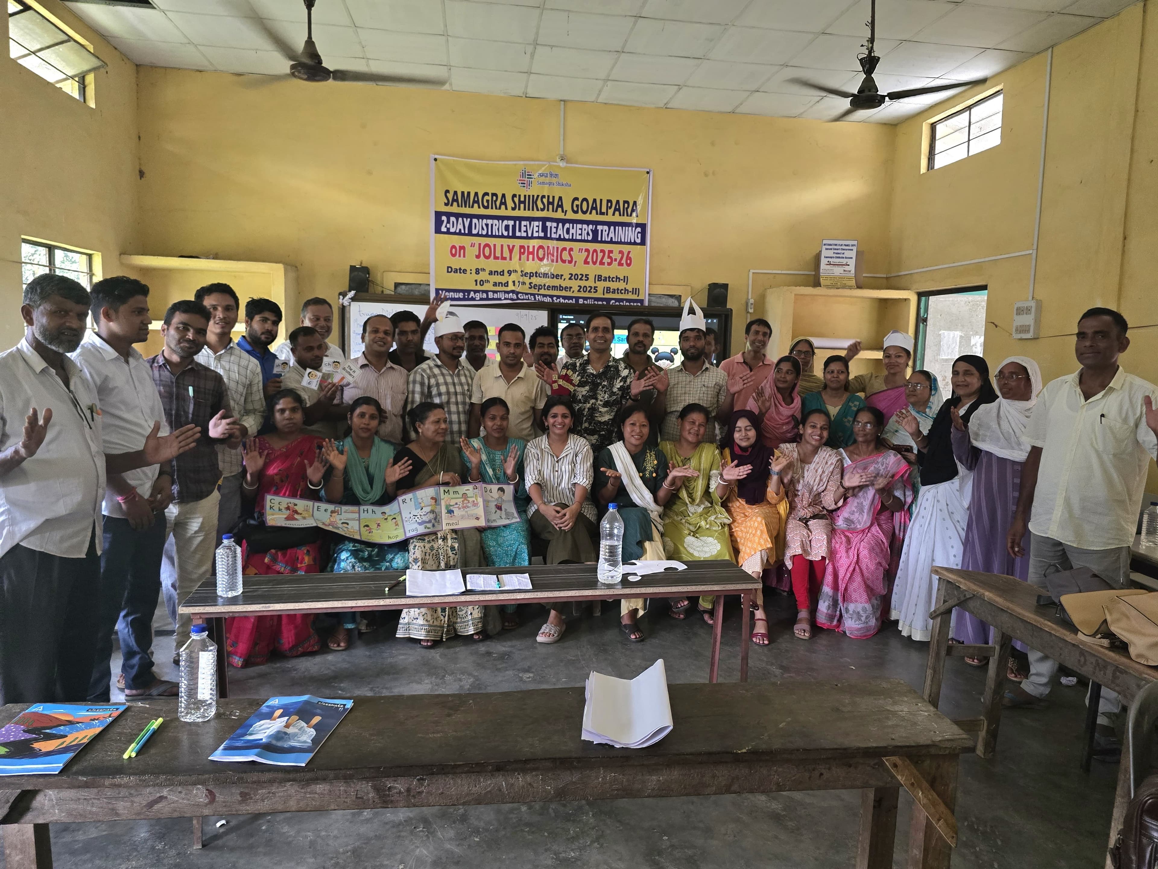 Goalpara educators celebrating a phonics training session